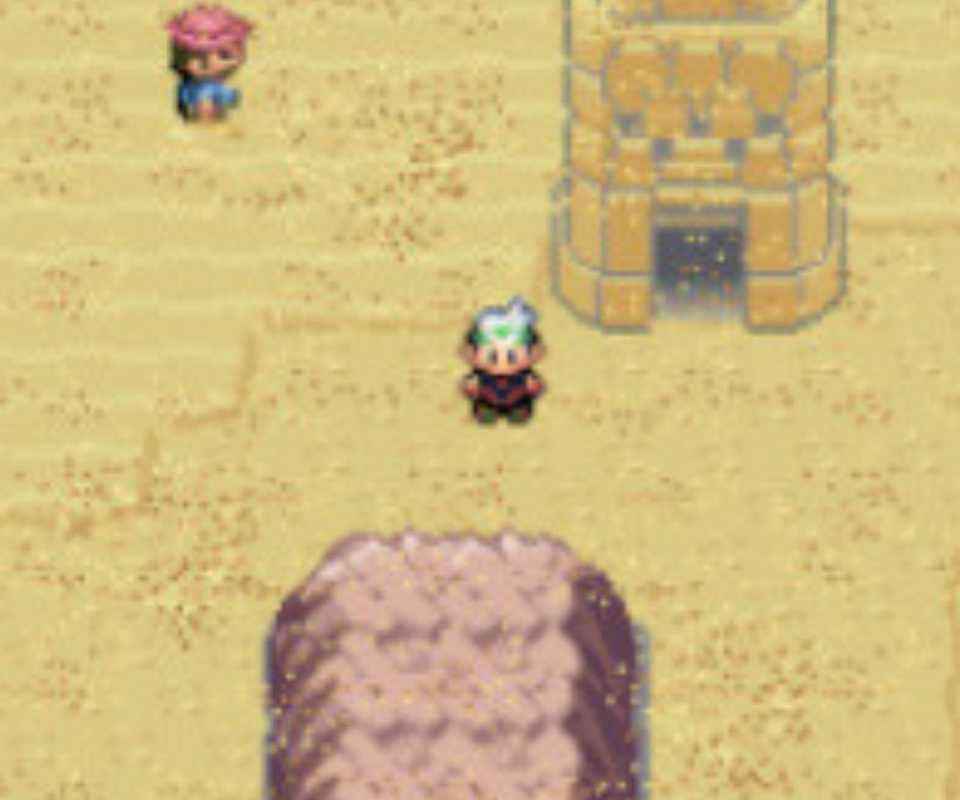 Brendan exploring the desert - Pokemon Emerald