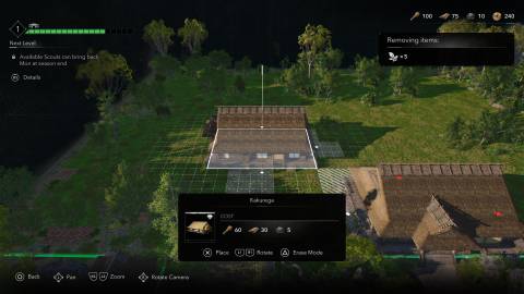 Building a hideout in Assassin's Creed Shadows