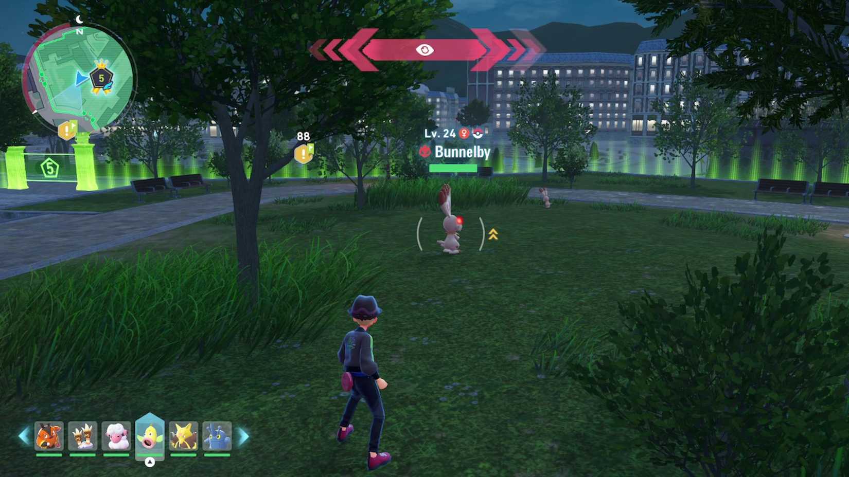 bunnelby location in wild zone 5 in pokemon legends za