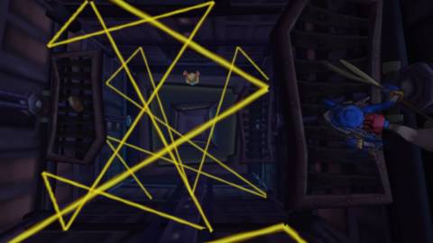 Bypassing a laser grid in Sly Cooper