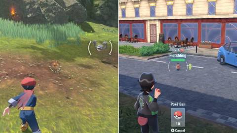 Catching a Geodude in Legends Arceus vs catching a Fletchling in Legends Z-A - Pokemon Legends Z-A