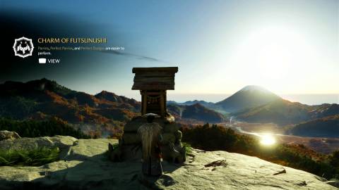 Charm of Futsunushi parrying charm ghost of yotei