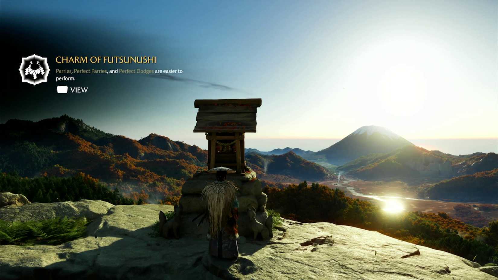 Charm of Futsunushi parrying charm ghost of yotei