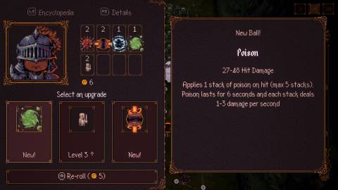 Choosing a temporary upgrade in Ball X Pit