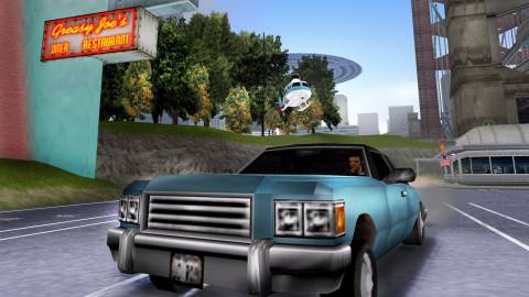 Claude driving in a car - Grand Theft Auto 3