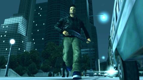 Claude running around with a shotgun - Grand Theft Auto 3