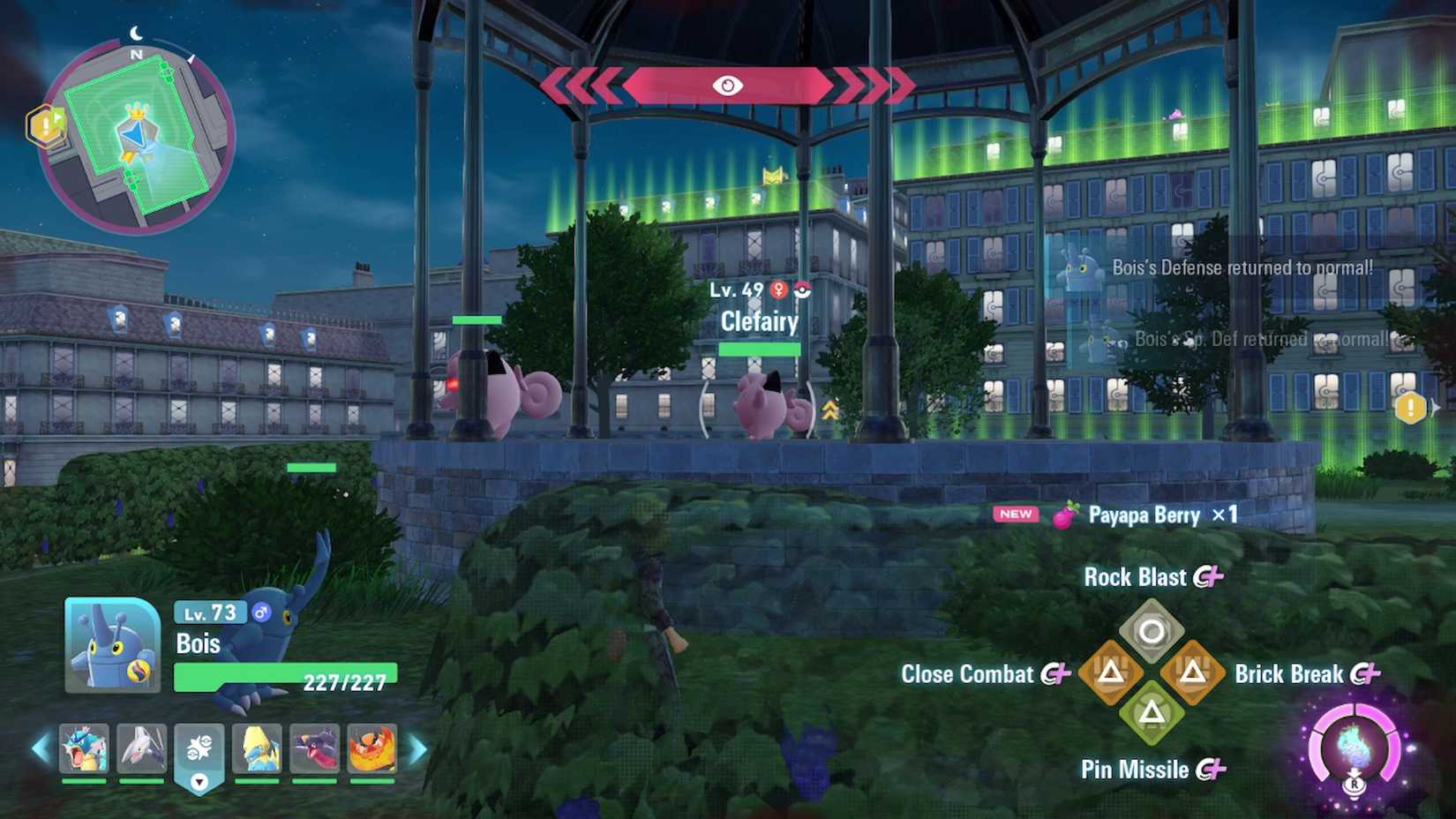 clefairy in wild zone 19 in pokemon legends za