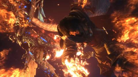 Clives defeats Ultima with one final punch - Final Fantasy 16