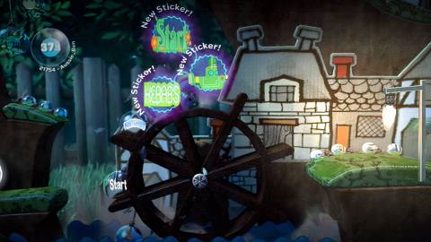 Collecting stickers in LittleBigPlanet (2008)