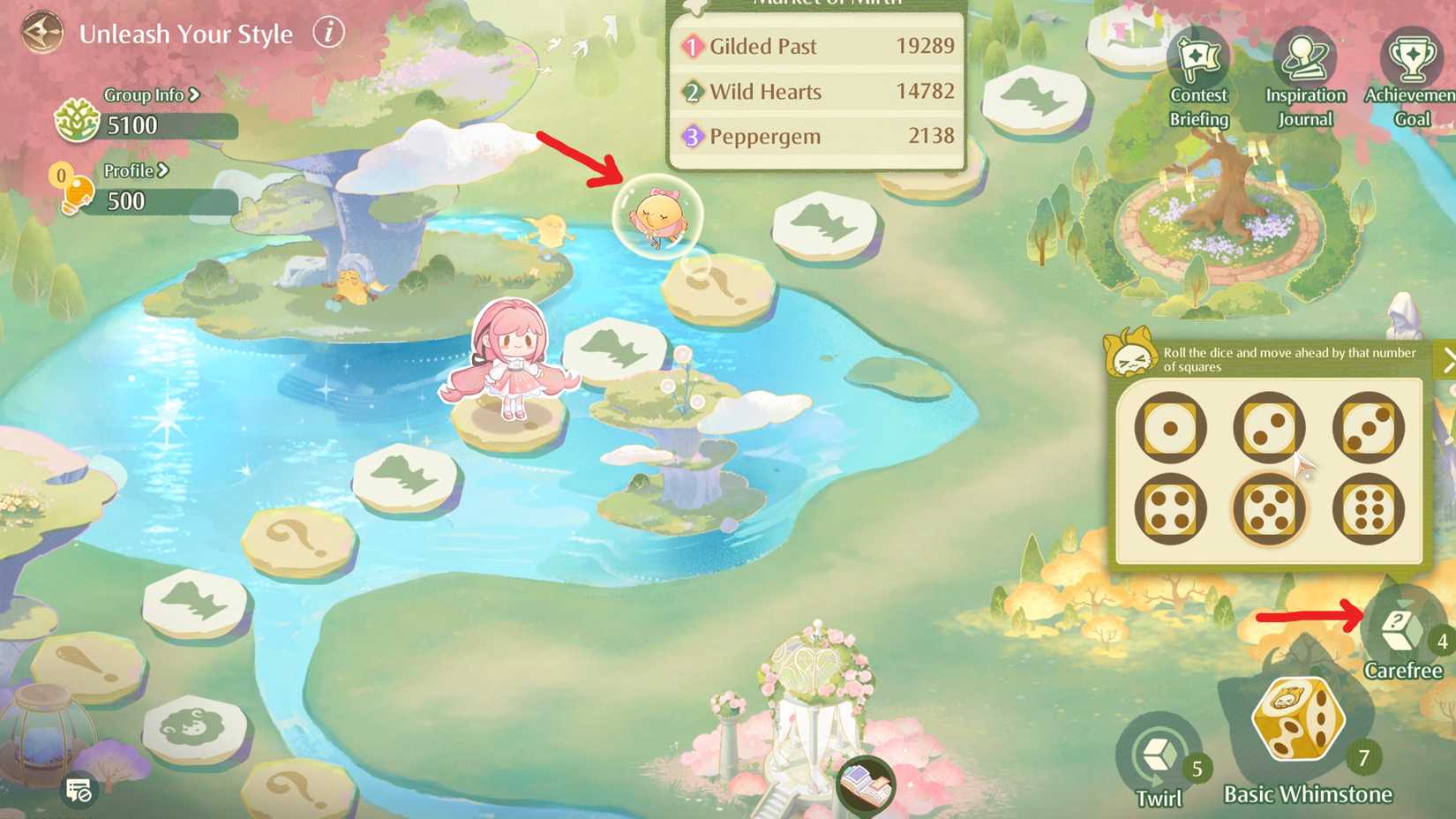 dancing elegantly gifty location in infinity nikki