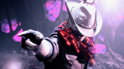 Dante dancing with Dr. Faust in Devil May Cry 5.