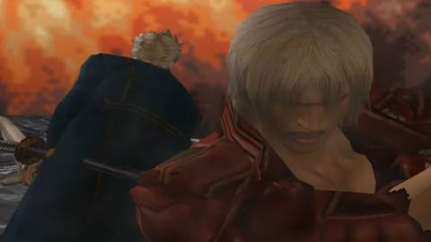 Dante defeats Vergil in the Demon World - Devil May Cry 3 Dante's Awakening
