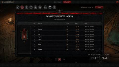 Diablo 4 Leaderboards