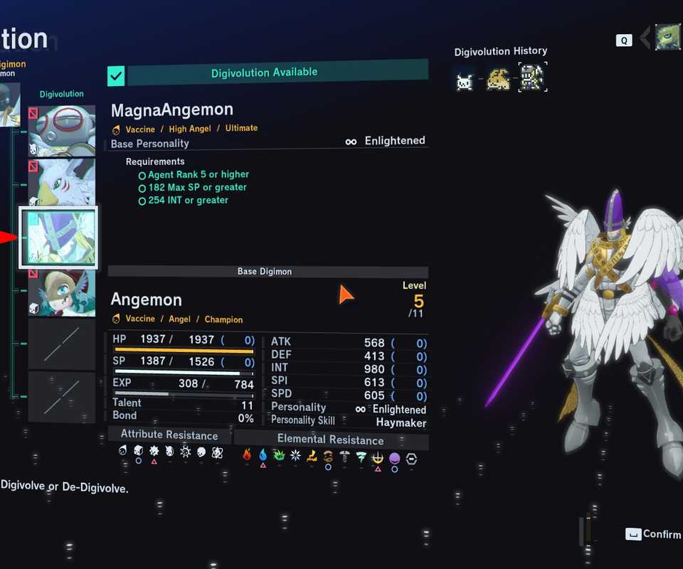 Angeman Evolution Best EXP Farming Methods in Digimon Story Time Stranger