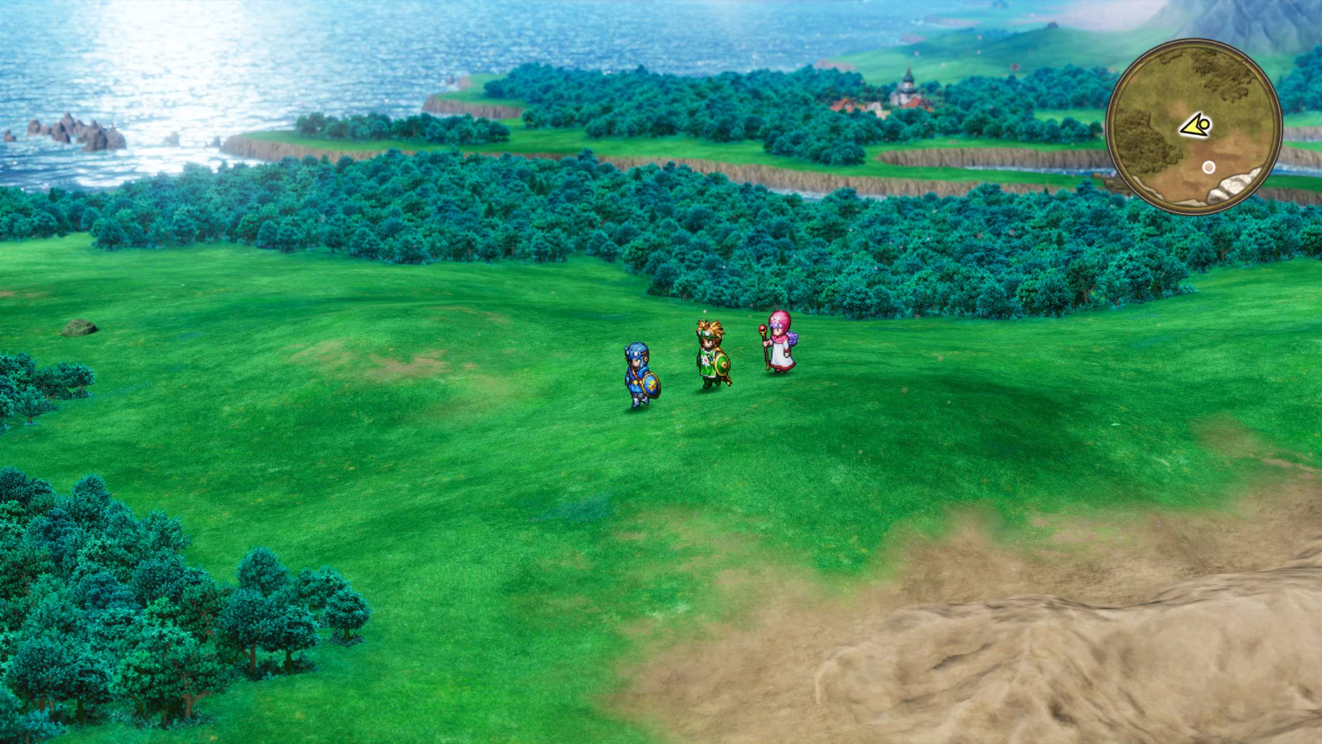 Dragon Quest 1 and 2 HD-2D Remake overworld exploration