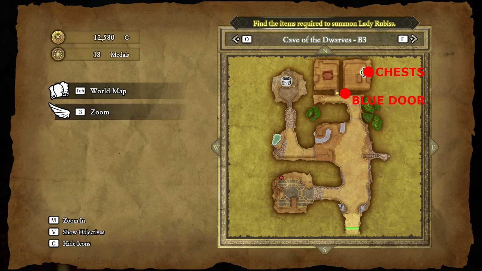 dragon quest 1 hd remake red chests doors