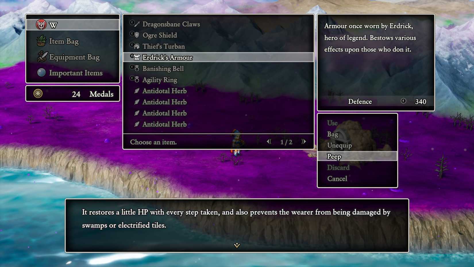 dragon quest 1 hd remake poison ground