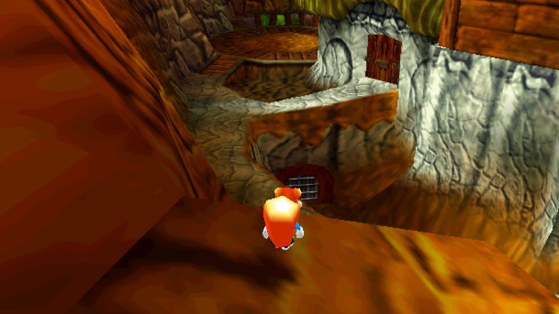 Exploring a level in Conker’s Bad Fur Day