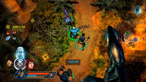 Exploring a level in X-Men Legends 2 Rise Of Apocalypse