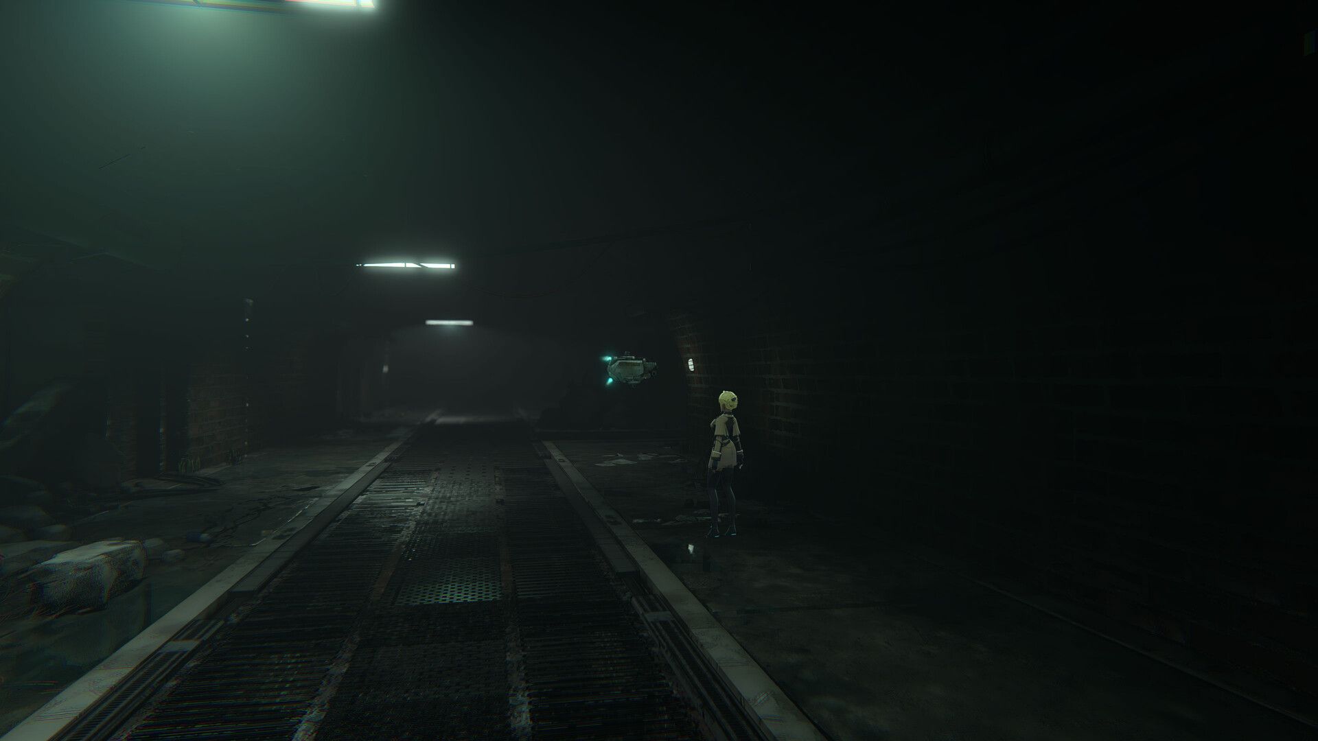 Exploring a sewer in Parasite Mutant