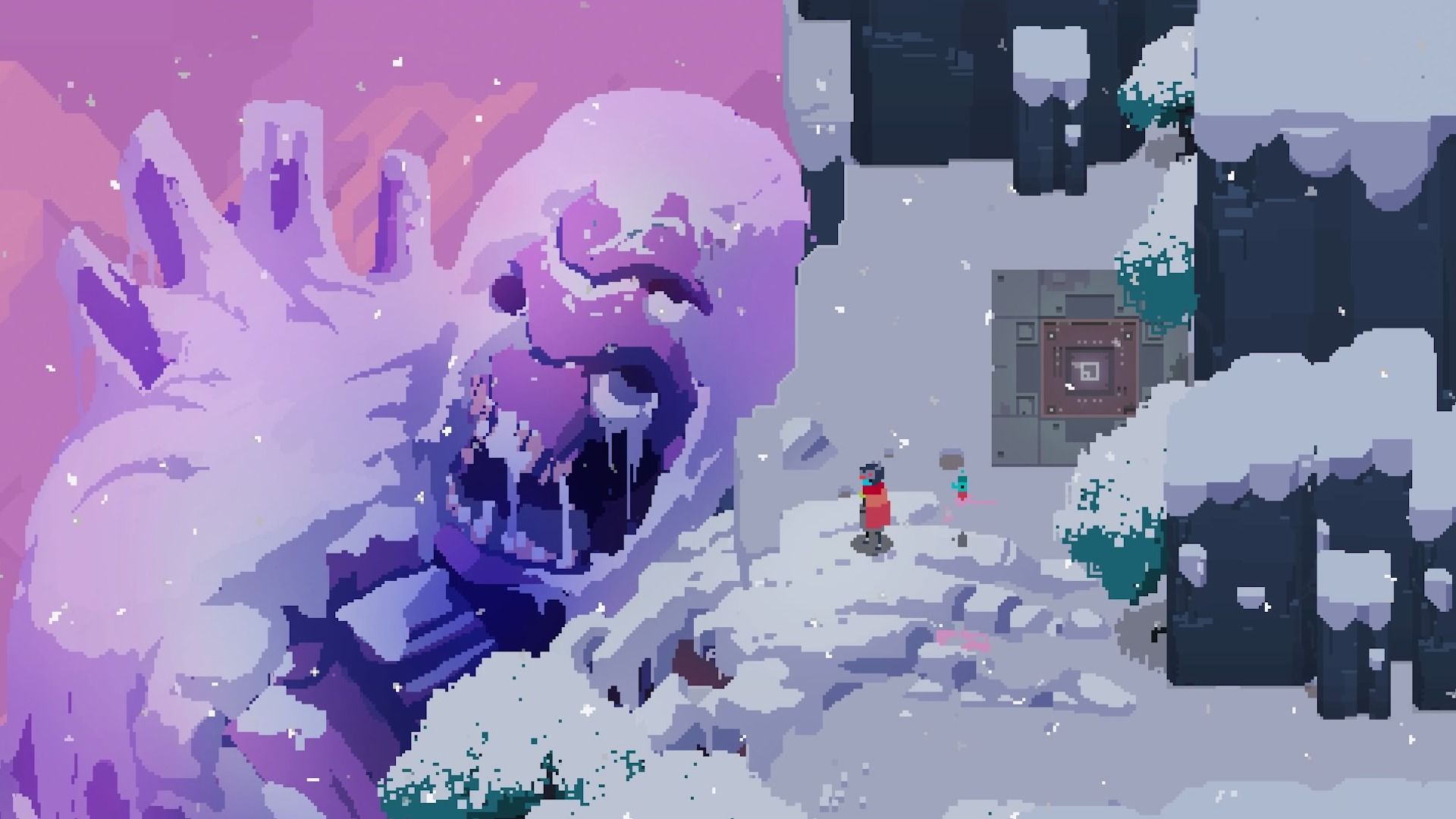 Exploring the world in Hyper Light Drifter