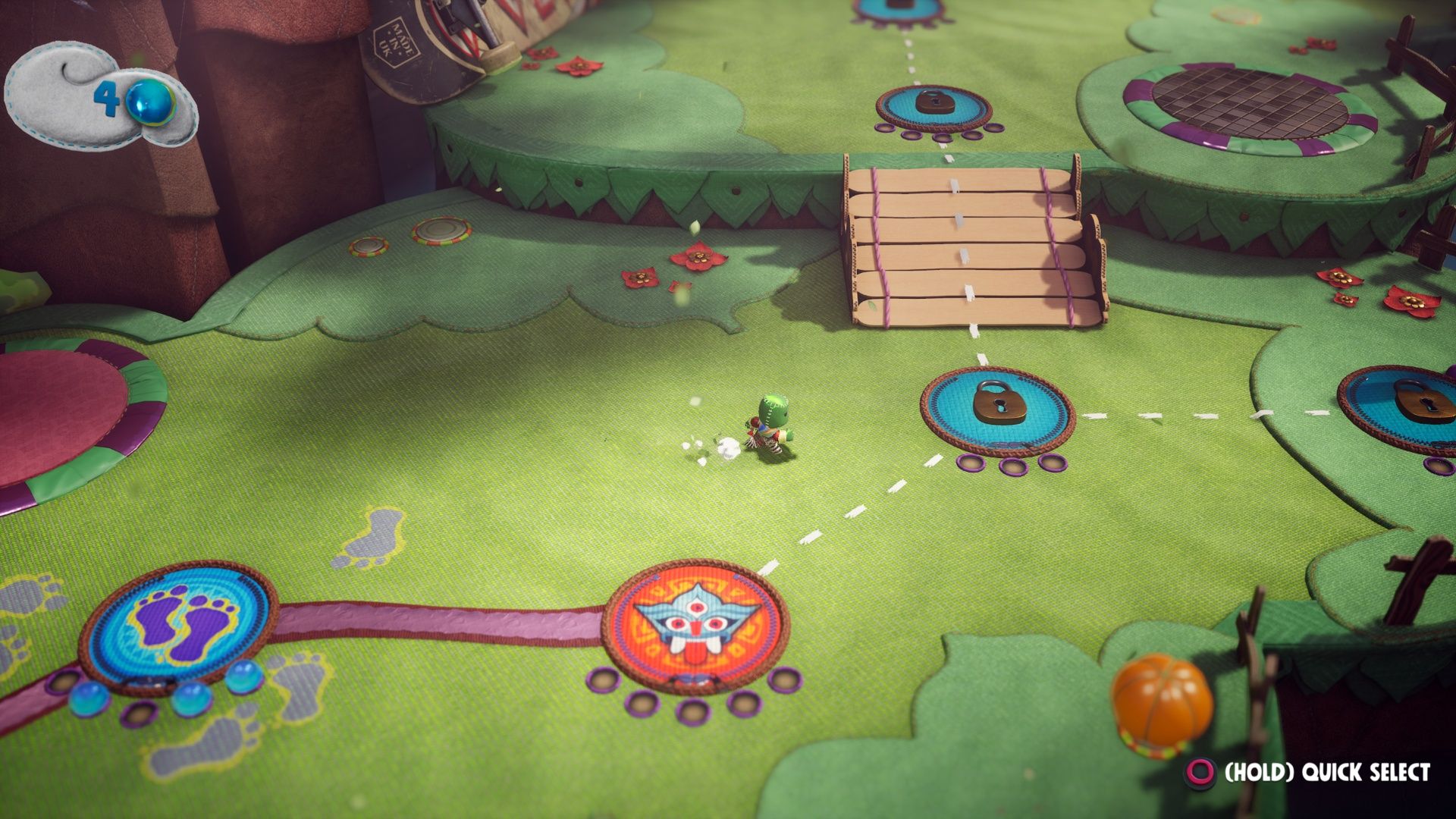 Exploring the world map in Sackboy A Big Adventure