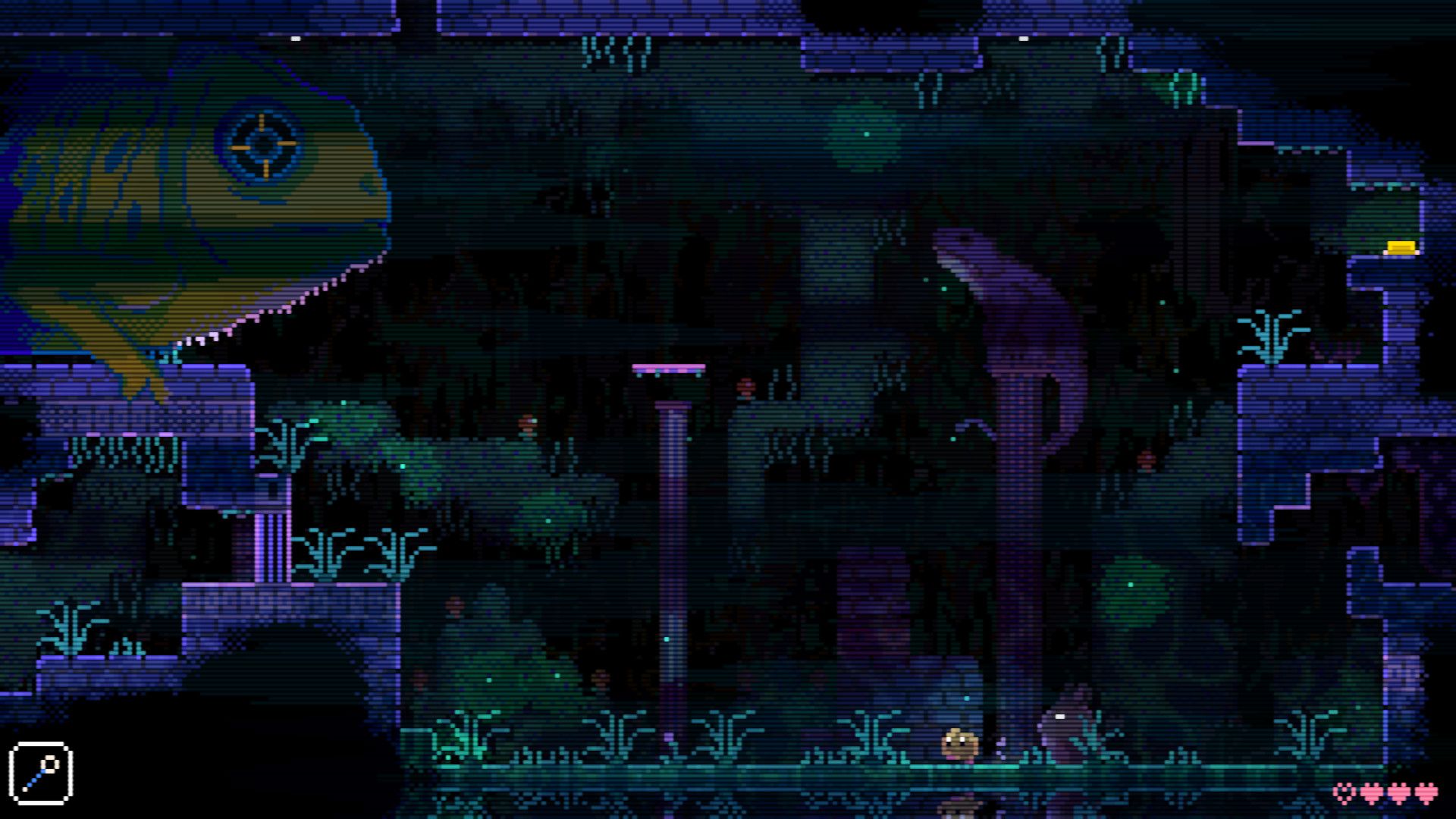 Facing a boss in Animal Well