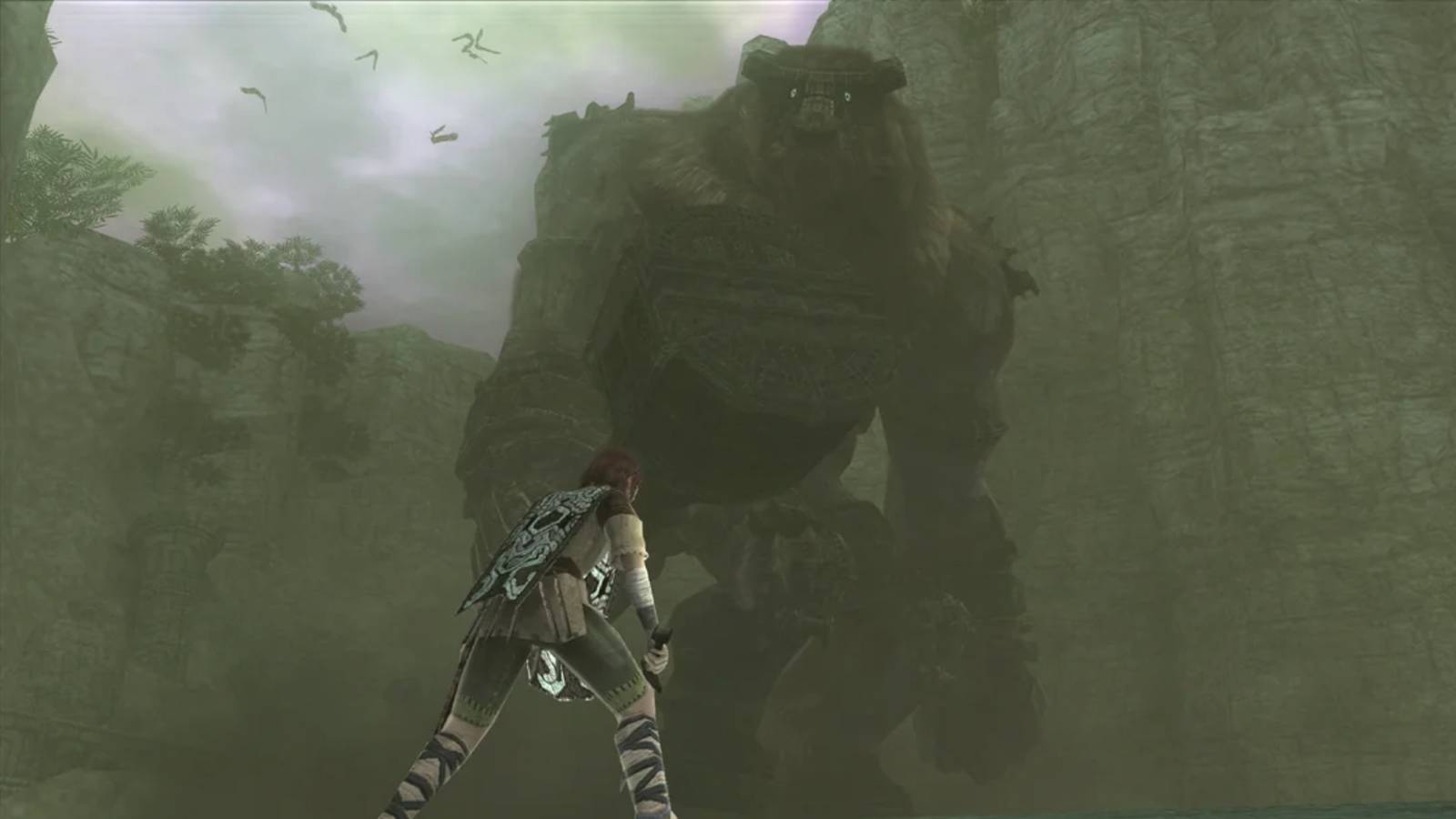Facing a Colossus in Shadow Of The Colossus (PS2)