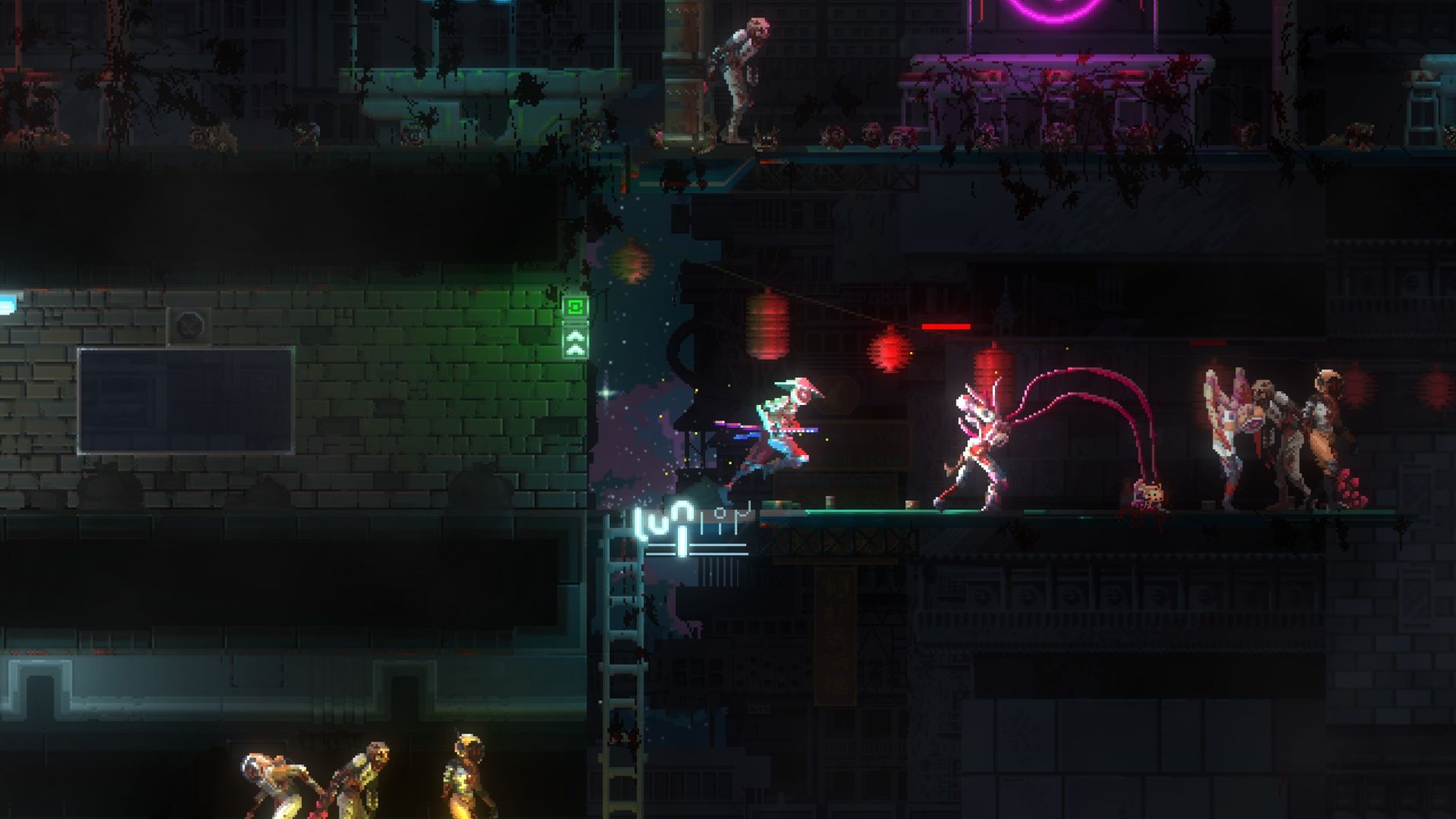 Facing an enemy in Katanaut