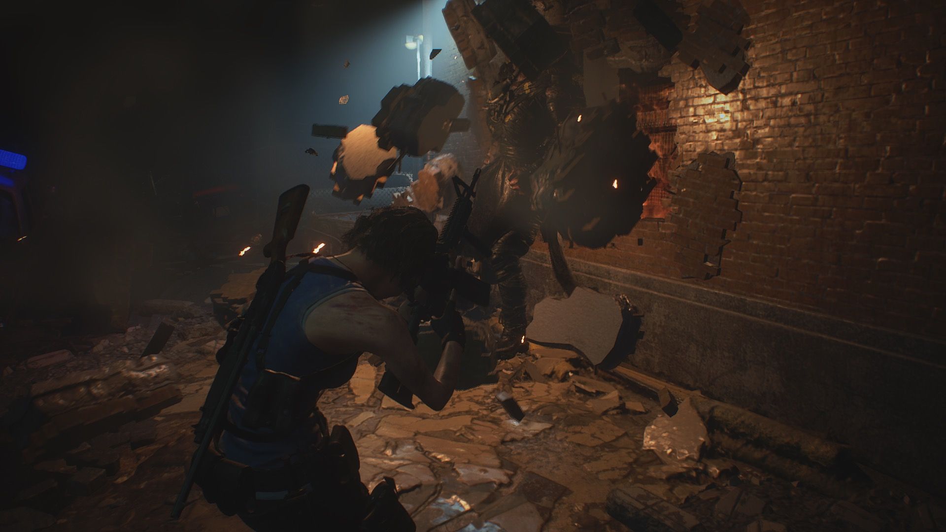 Facing Nemesis in Resident Evil 3 (2020)