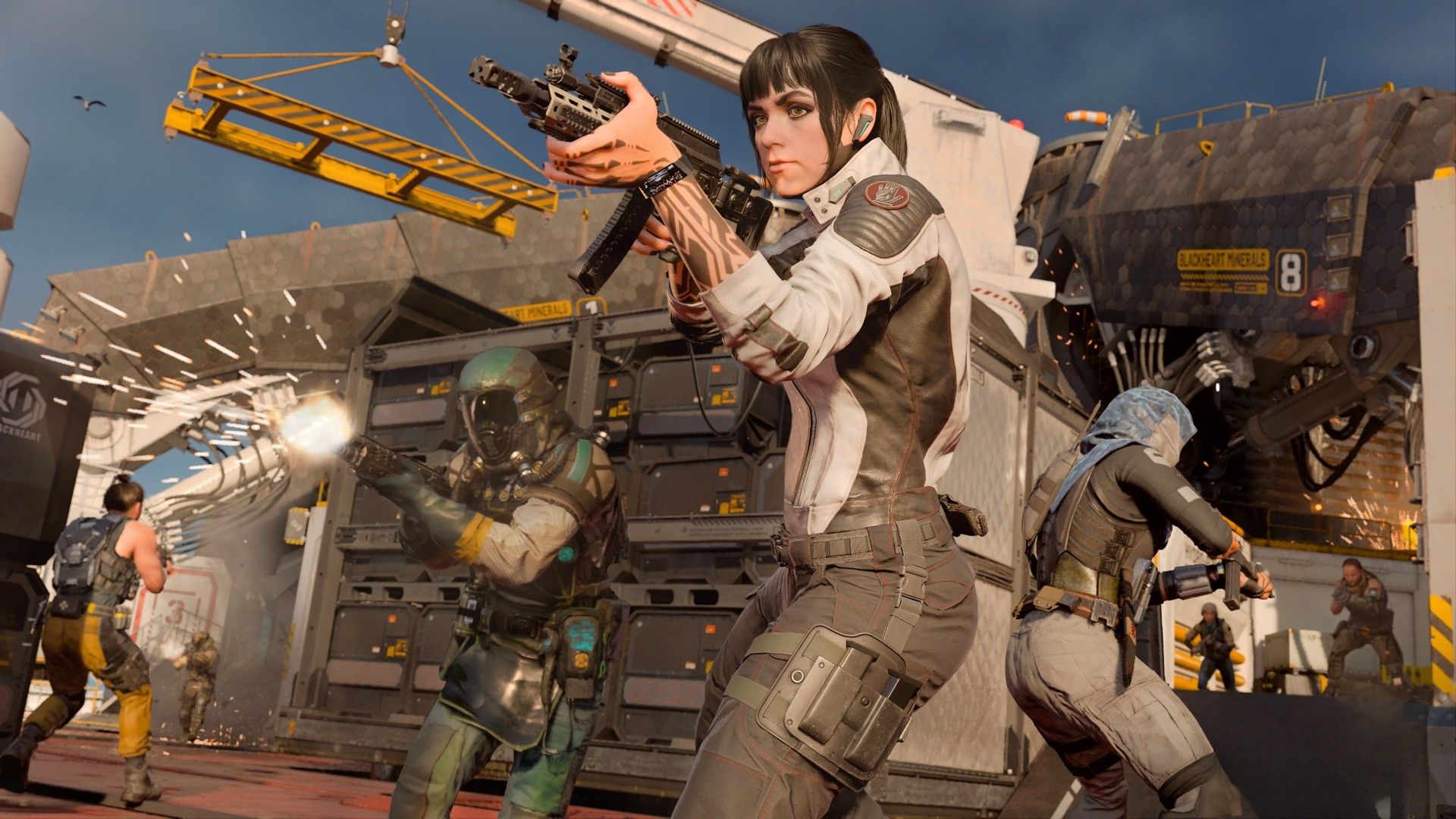 Visão geral de um mapa em Call of Duty: Black Ops 7.