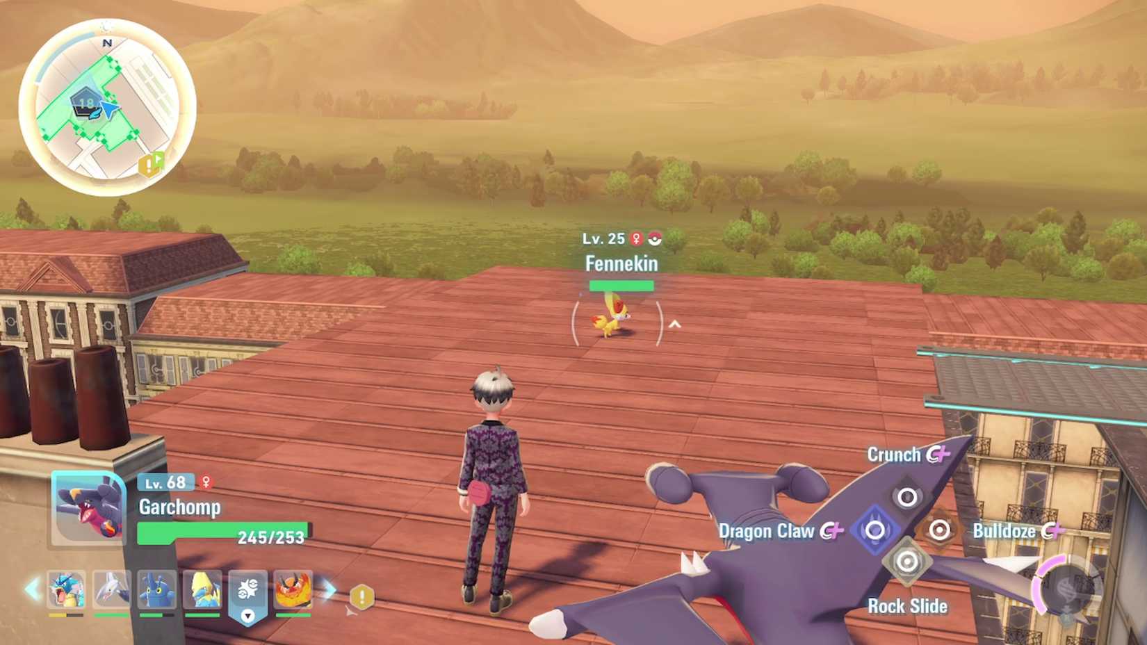 fennekin in wild zone 18 in pokemon legends za