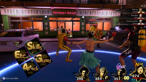 Fighting a battle in Like A Dragon Infinite Wealth