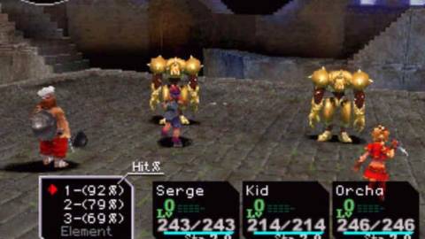 Fighting a bunch of robots - Chrono Cross