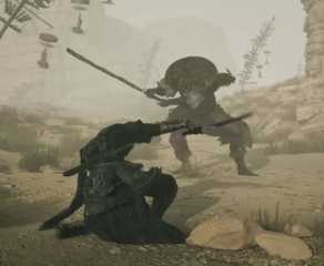 Fighting a Samurai enemy - Phantom Blade Zero