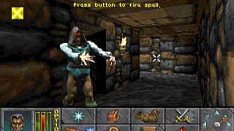 Fighting an enemy wizard - The Elder Scrolls II: Daggerfall