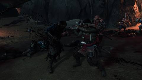 Fighting enemies in Ghost of Tsushima