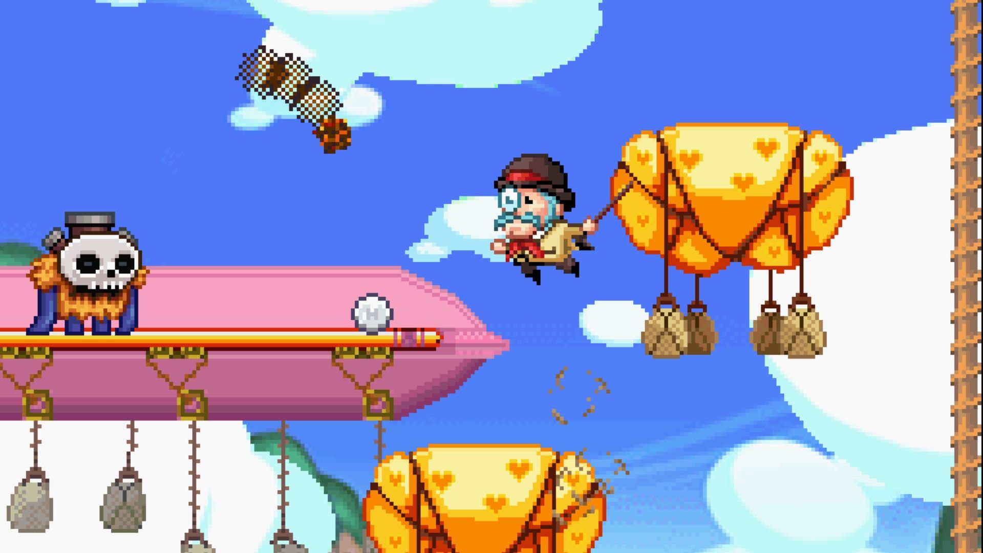 Fighting enemies in Henry Hatsworth In The Puzzling Adventure