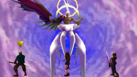 Fighting Safer-Sephiroth in Final Fantasy 7