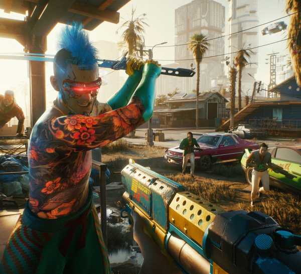 Fighting some cyberpunks - Cyberpunk 2077
