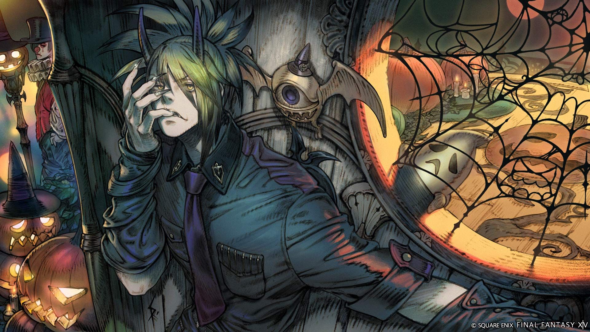 Arte principal do evento All Saints' Wake 2024 de Final Fantasy 14