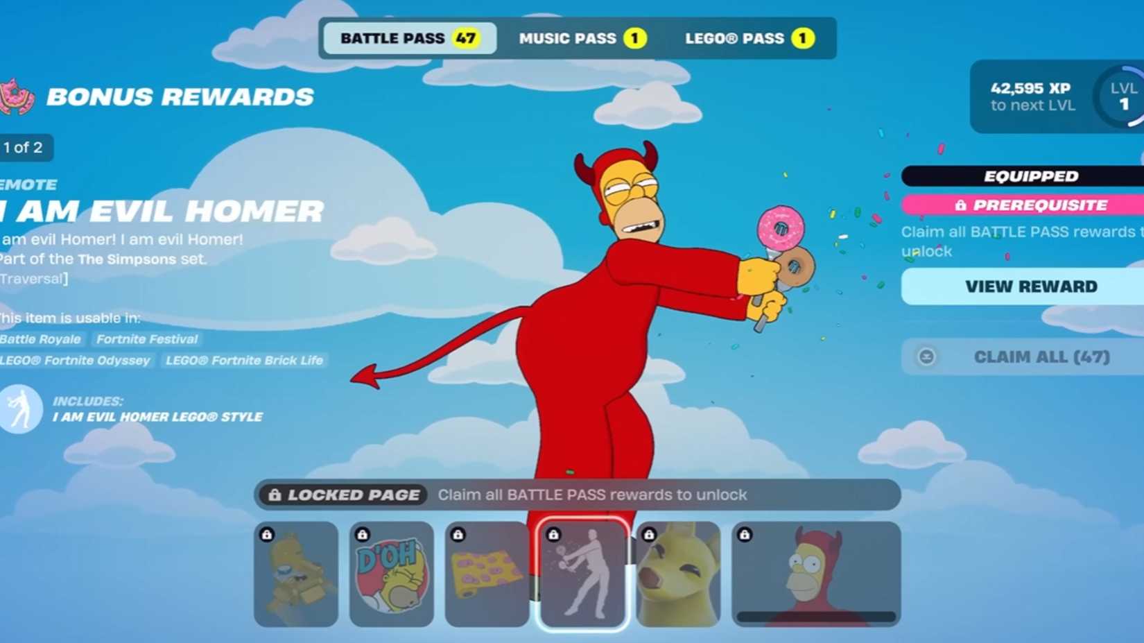 fortnite evil homer