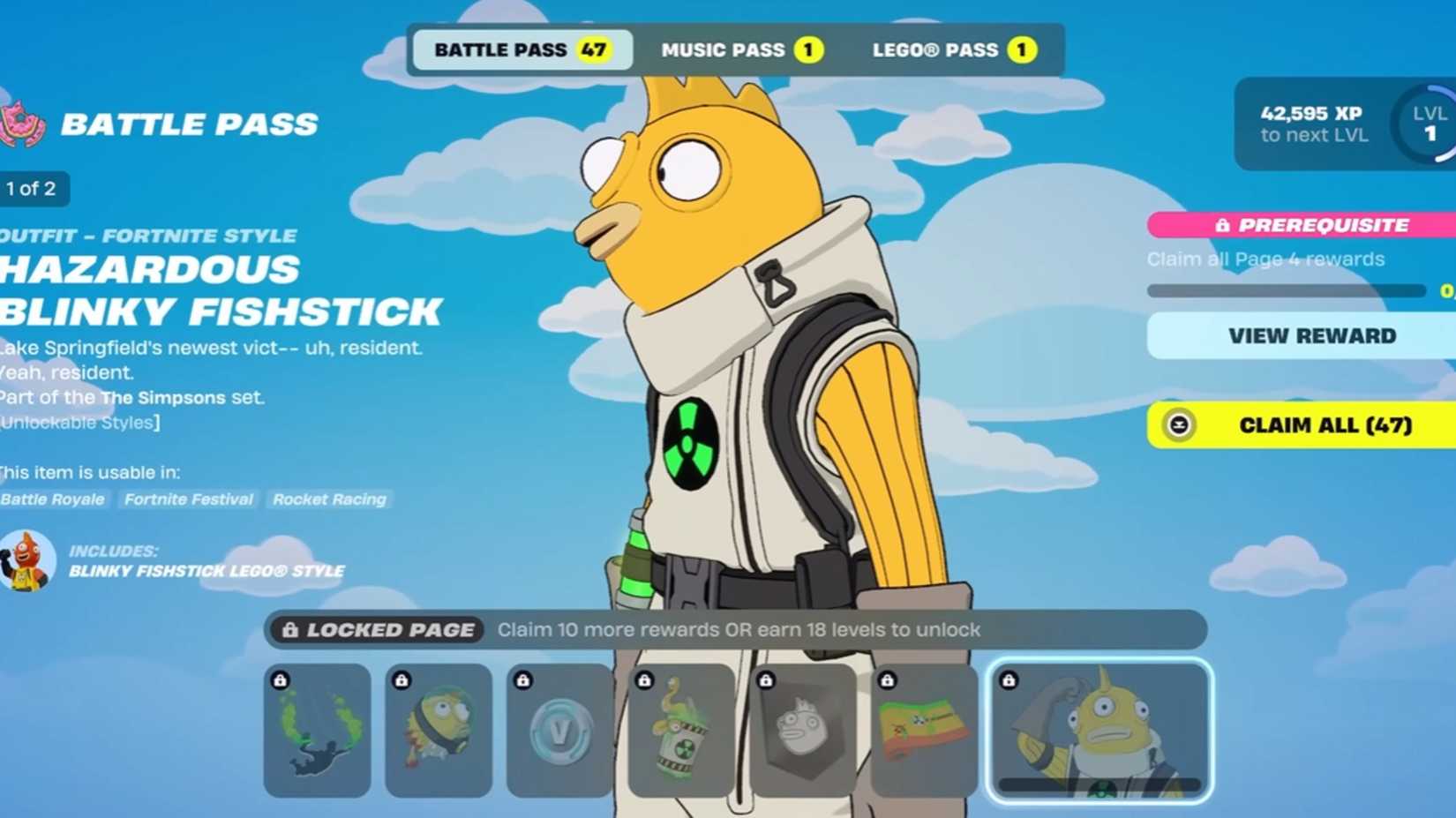 fortnite hazardous blinky fishstick