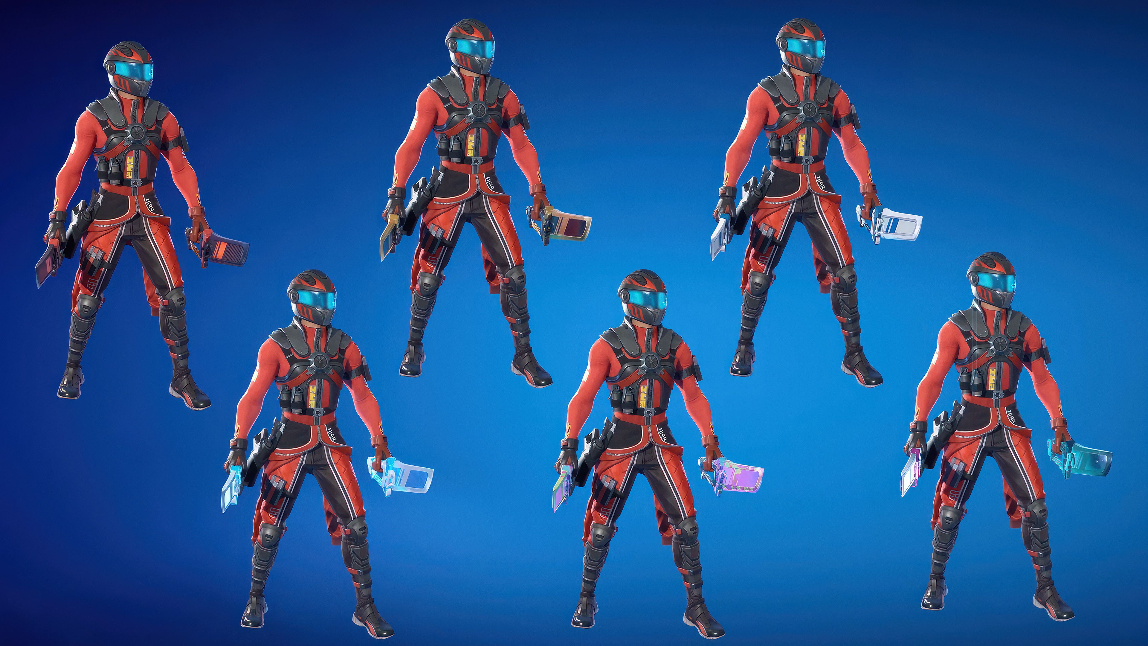 Estilos alternativos da skin Maxx Speed de Fortnite