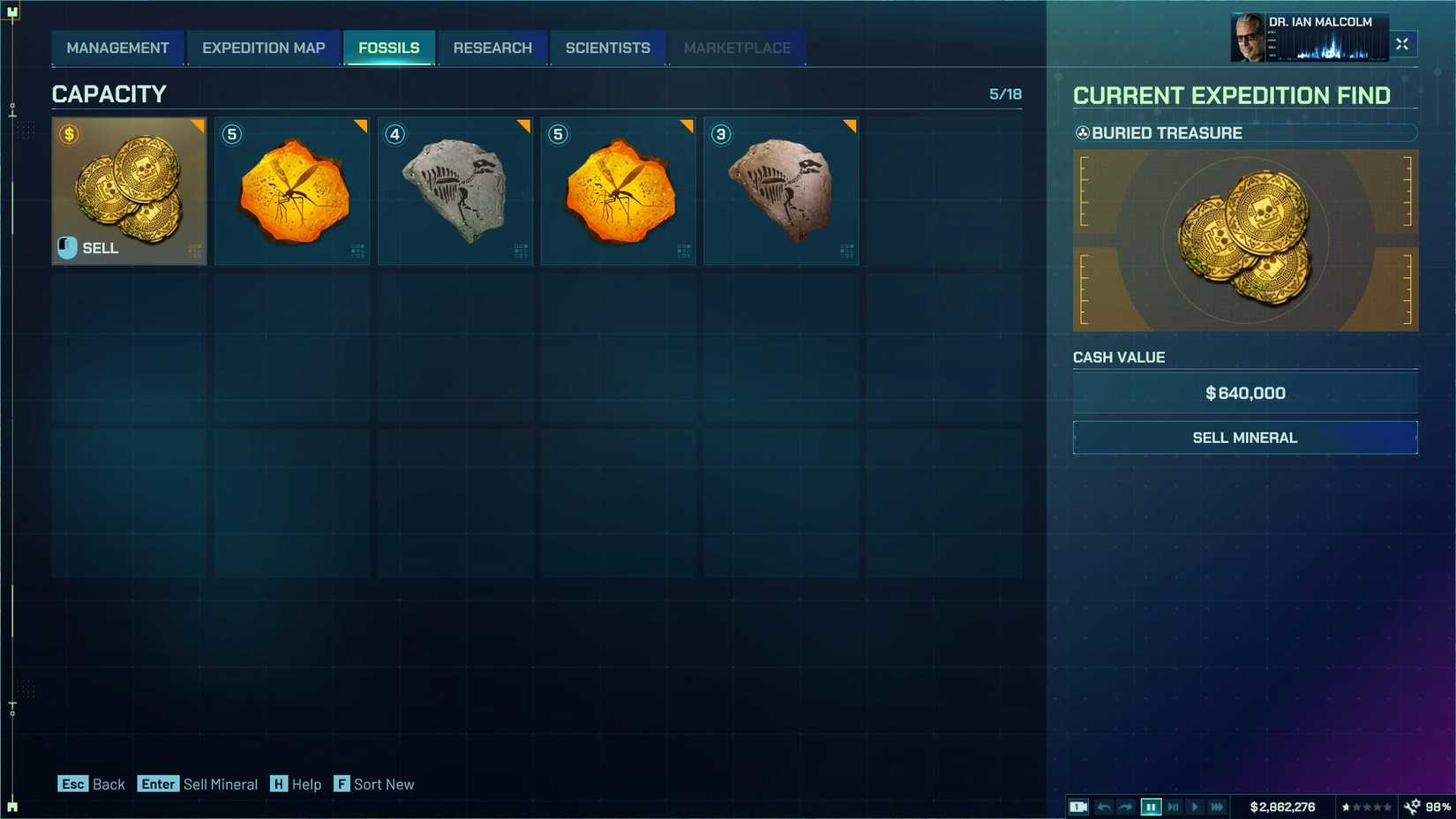 Fossils Jurassic World Evolution 3
