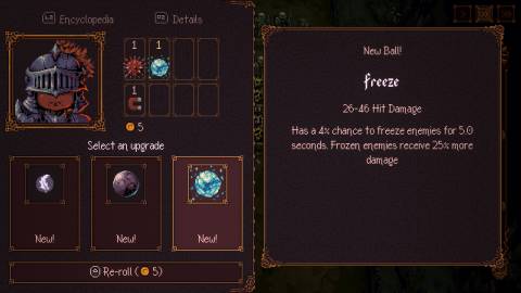 Freeze ball in Ball X Pit