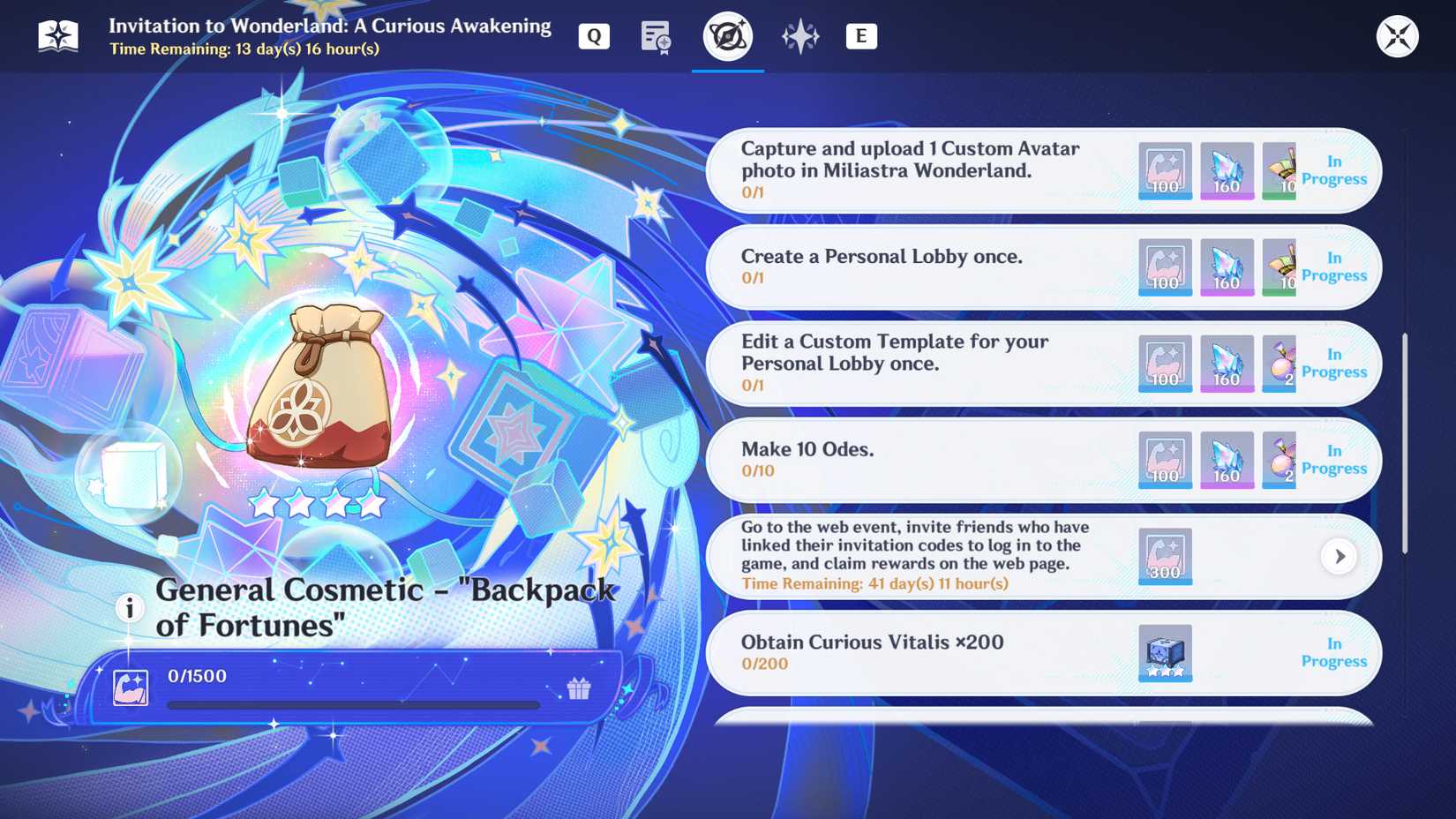 genshin-impact-miliastra-wonderland-invitation-curious-wakening-event - capture upload custom avatar template