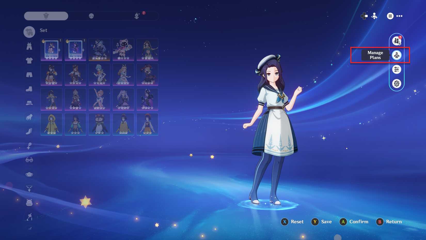 genshin-impact-miliastra-wonderland-invitation-curious-wakening-event - How to change and save a new cosmetic plan