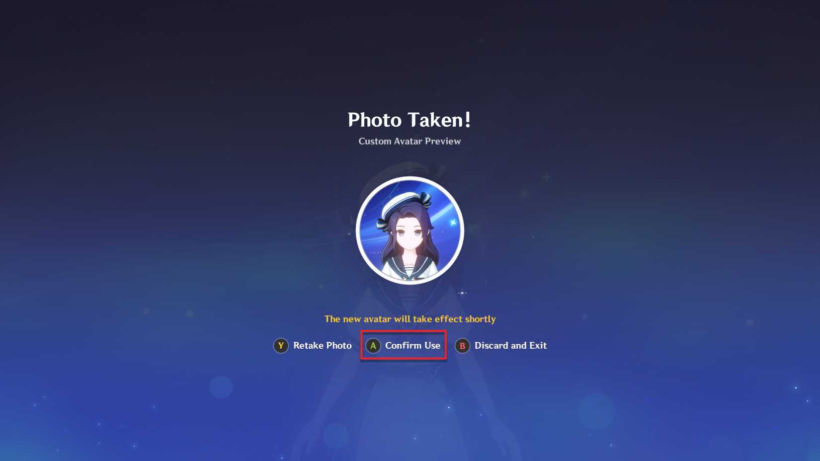 genshin-impact-miliastra-wonderland-invitation-curious-waking-event - How to upload your own avatar photo to Miliastra Wonderland