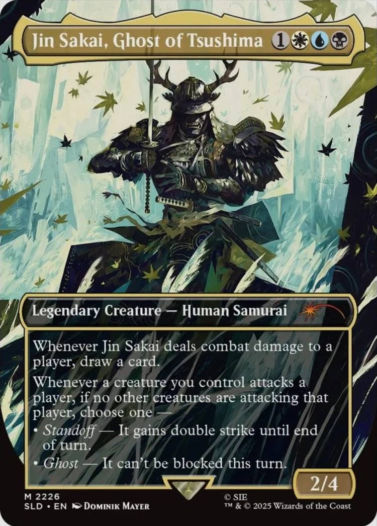 ghost of tsushima secret lair jin sakai card